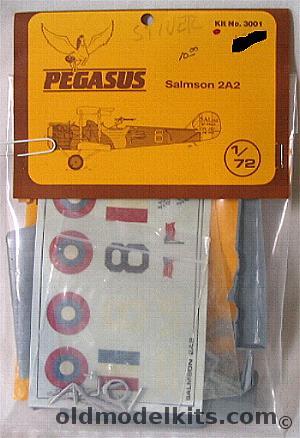 Pegasus 1/72 Salmson 2A2 - Bagged, 3001 plastic model kit
